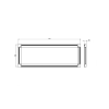 SLIMPANEL.2-150x300-8 Офисный светодиодный светильник с торцевой подсветкой