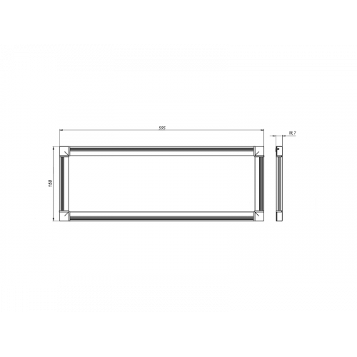 SLIMPANEL.2-150x300-8 Офисный светодиодный светильник с торцевой подсветкой
