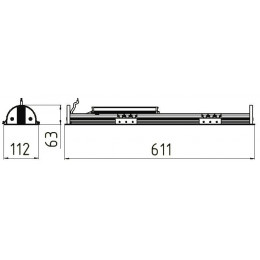 LINE.V 16 Линейный встраиваемый светодиодный светильник 16 ВТ LL-ДВО-01-016-3401-30Д/Б/Т