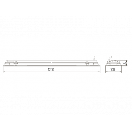 LINE.V-032 Линейный встраиваемый светильник