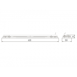 LINE.V-016 Линейный встраиваемый светильник