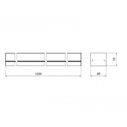 LineLux.N-050/LL-ДПО-050-120 Линейный светодиодный светильник