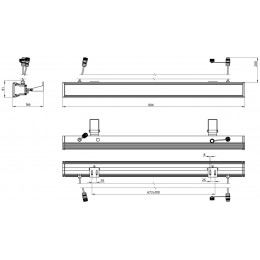 Фасад 1000 Светодиодный светильник для архитектурной подсветки 30 ВТ