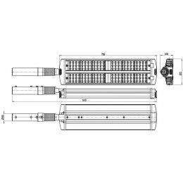 LL-MAG2-180-272 Уличный светодиодный светильник консольный 172 Вт LL-ДКУ-02-180-0302-67