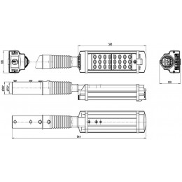 LL-MAG2-030-124 Уличный светодиодный светильник консольный 30 Вт