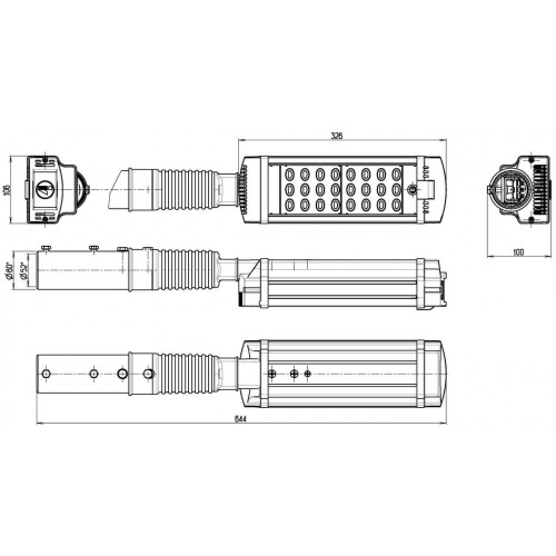 LL-MAG2-030-124 Уличный светодиодный светильник консольный 30 Вт