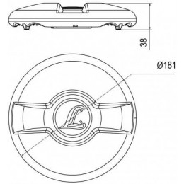 DELTA 2 MD ЖКХ светильник 13 Вт с СВЧ-датчиком движения