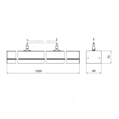 LineLux.P-050/LL-ДСО-050-120 Линейный светодиодный светильник