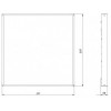 OFFICE 25-M600x600 Офисный светодиодный светильник