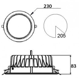ALIOT II LED Светильник светодиодный даунлайт Luxeon 4000К
