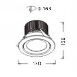 DENEB LED Светильник светодиодный даунлайт выдвижной Luxeon 4000К
