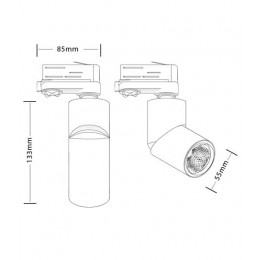 GEMINI LED Светильник светодиодный трековый Luxeon 3000К