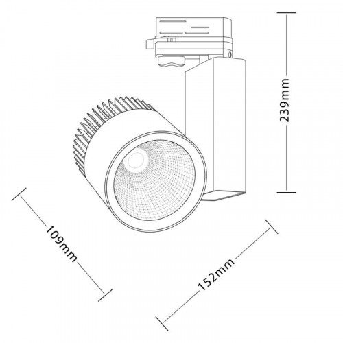 POLARIS LED Светильник светодиодный трековый Luxeon 4000К