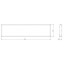 OFFICE 41-M1200x300 (LL-DPO-041-M1200x300) Светодиодный светильник офисный накладной 39 ВТ