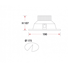 LARGO LED 20W white Clean Светильник светодиодный Vivo Luce