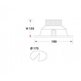 LARGO LED 30W 4000K white Clean Светильник светодиодный Vivo Luce